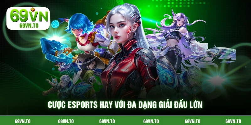 Cược esports hay với đa dạng giải đấu lớn